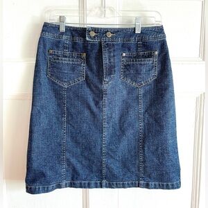 Tribal Denim | Vintage Denim Pencil Skirt